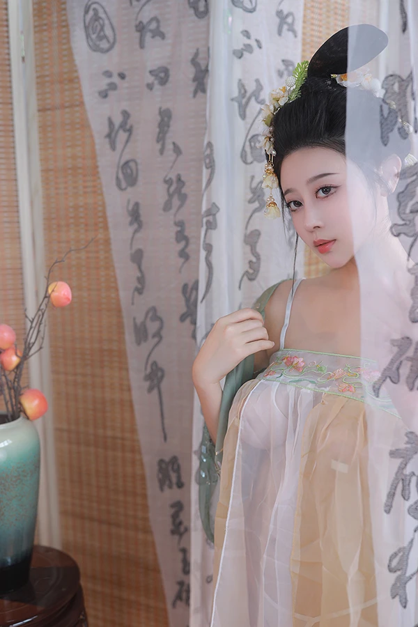 网红美女奈汐酱nice 古风青纱曦